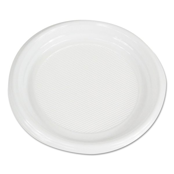 Boardwalk Hi-Impact Plastic Dinnerware, Plate, 9" Diameter, White, PK500 PLTHIPS9WH
